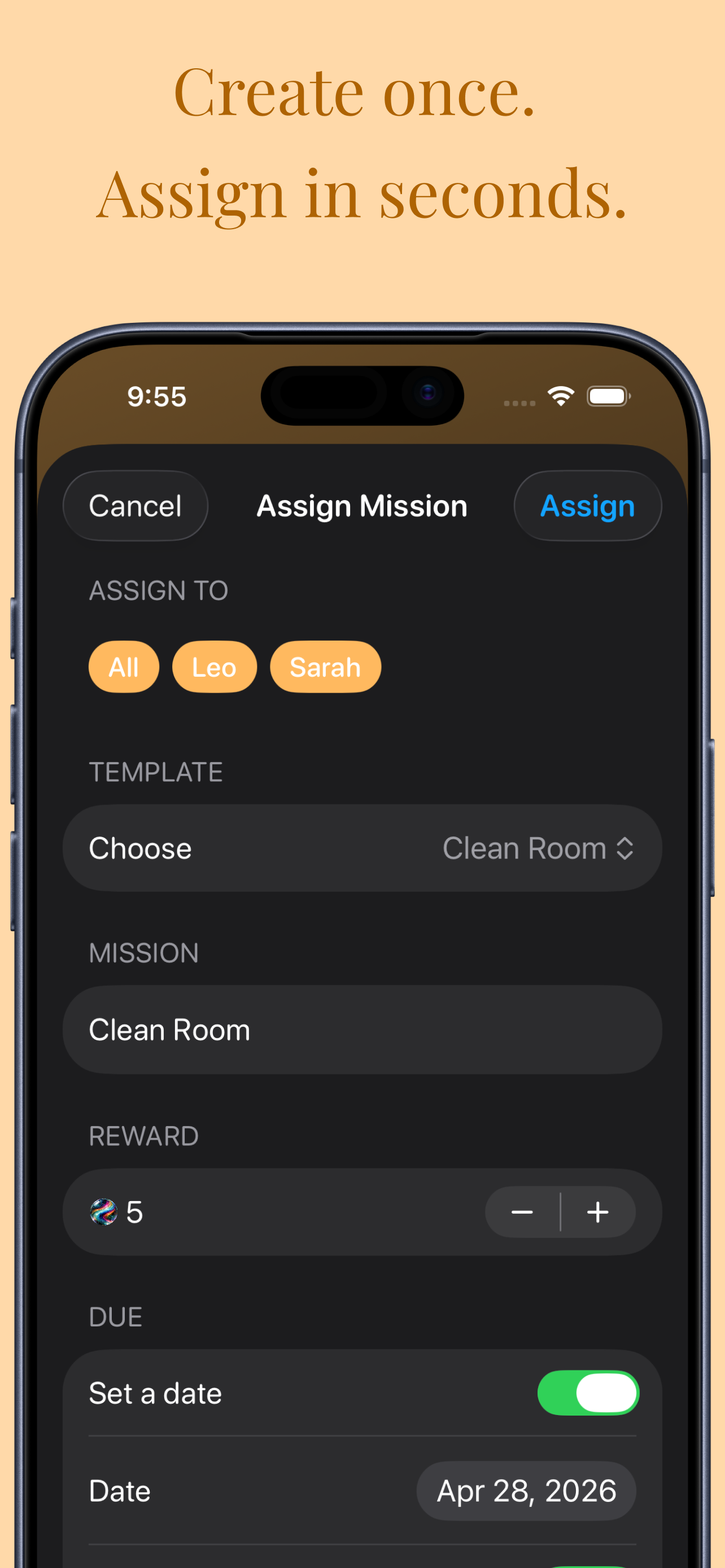 Assign Mission
