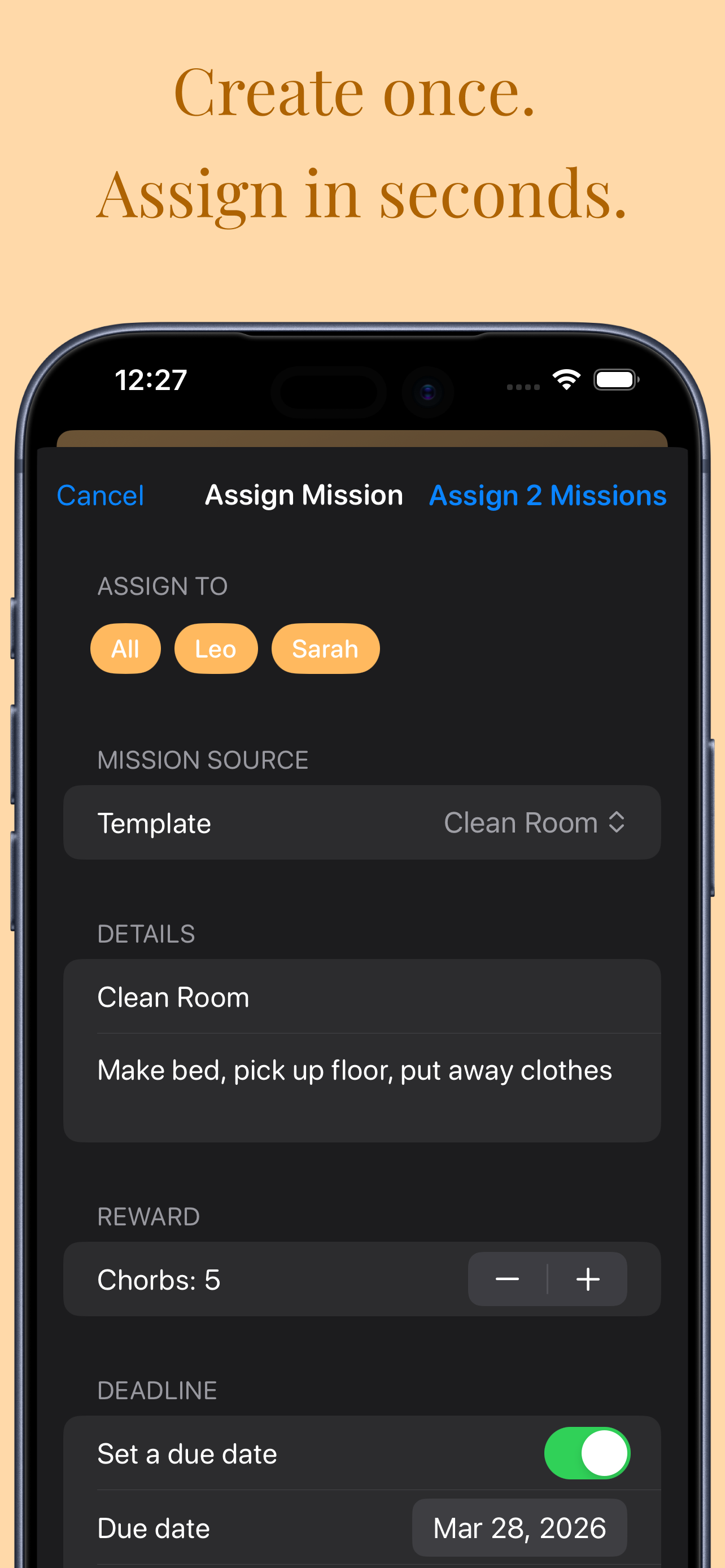 Assign Mission
