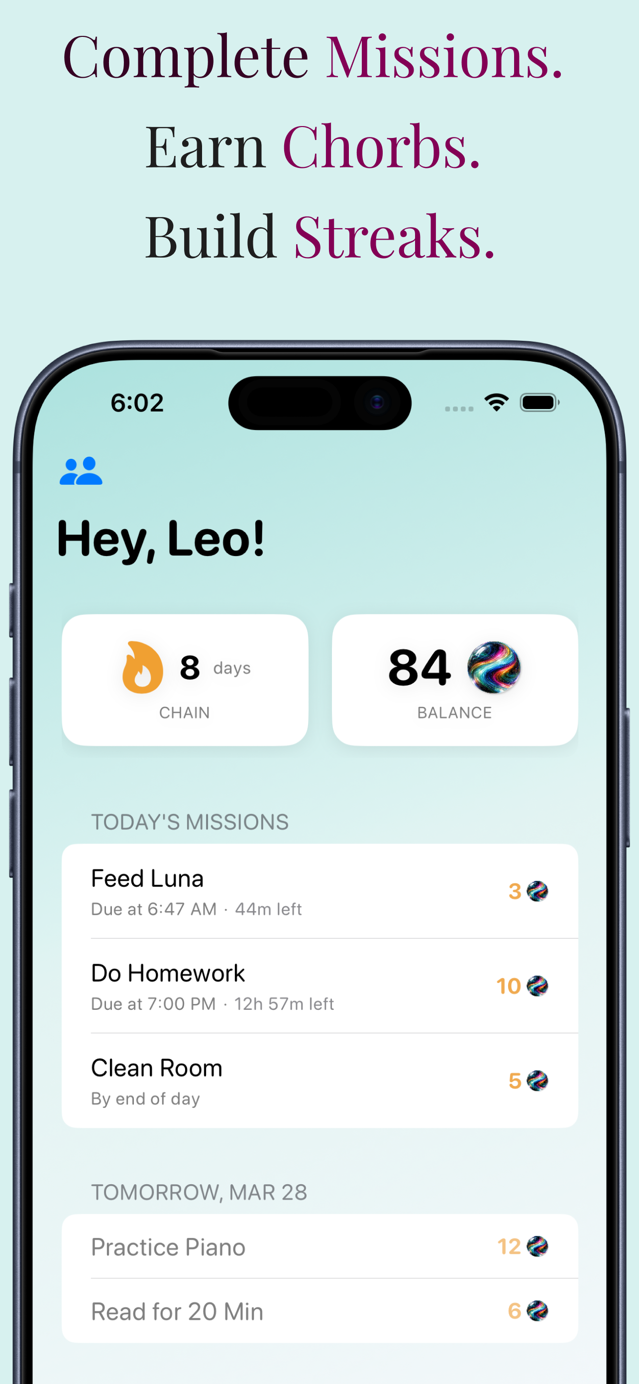 Kid Home View with Caption